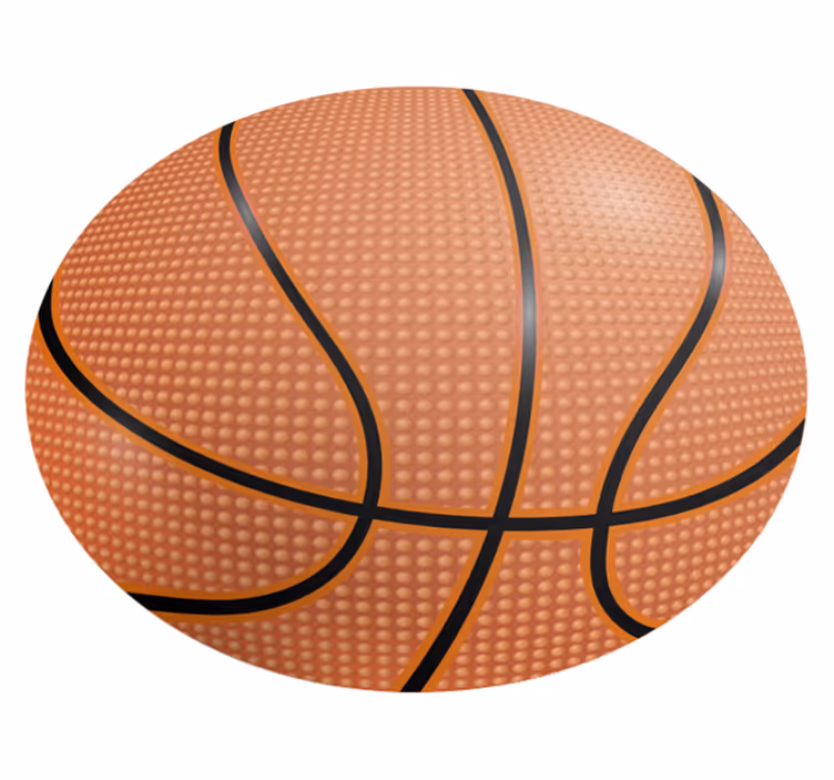 Alfombra vinílica juvenil pelota baloncesto - TenVinilo