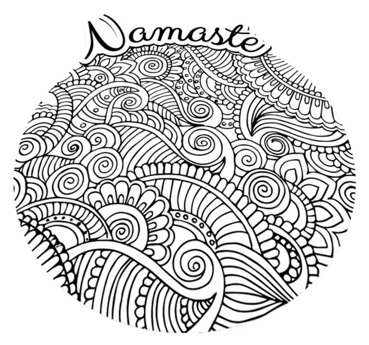 Alfombra vinílica mandala namaste - TenVinilo