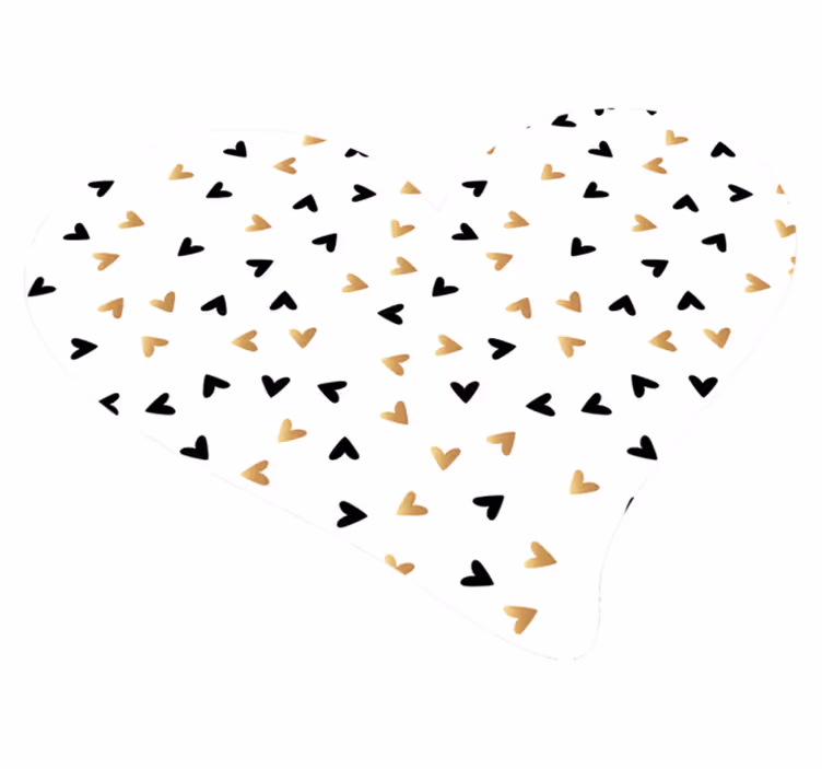 Alfombra vinílica minimalista corazones pastel - TenVinilo