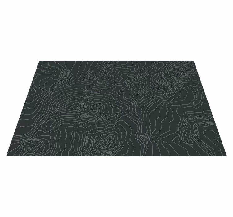 Alfombra vinílica mapa topográfico - TenVinilo