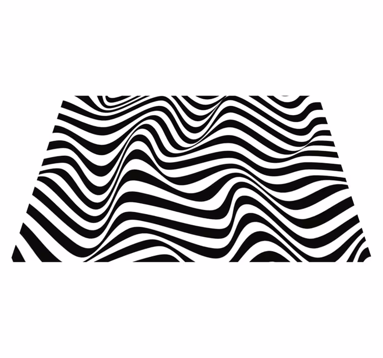 Alfombra vinílica 3D rayas orgánicas - TenVinilo