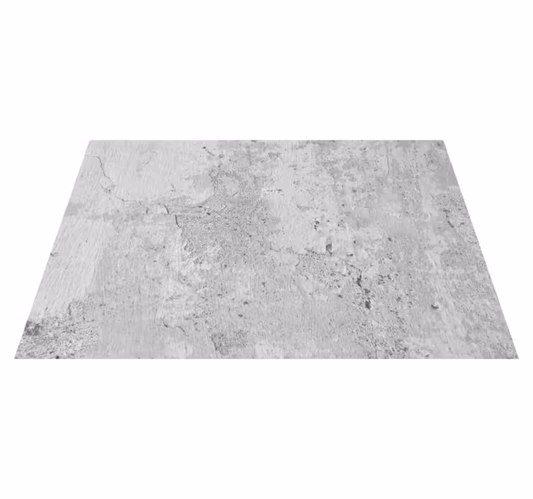 Alfombra vinilo salón cemento blanco - TenVinilo