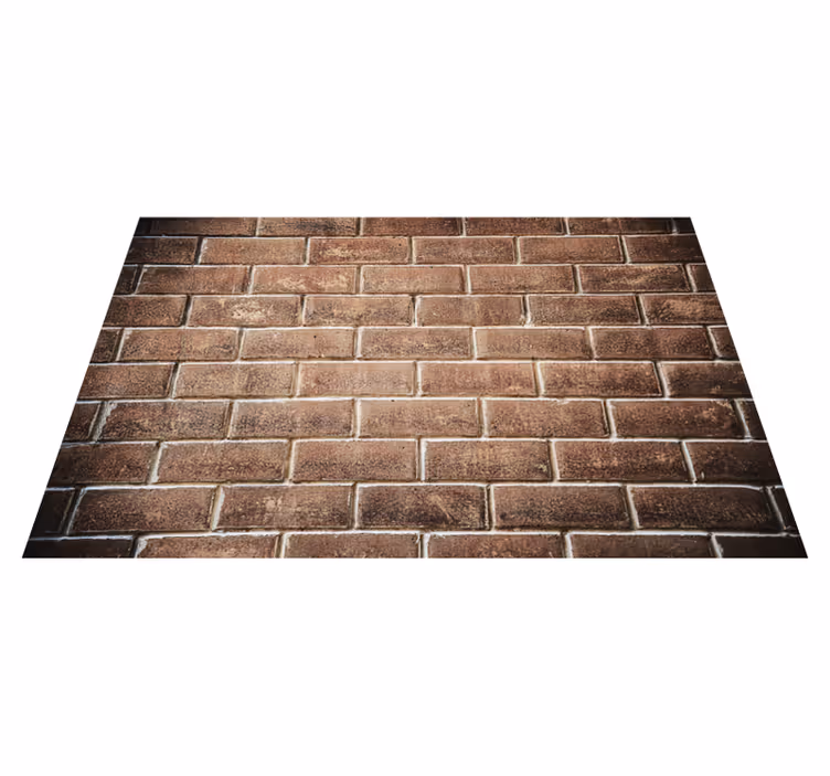 Alfombra vinílica textura ladrillo - TenVinilo