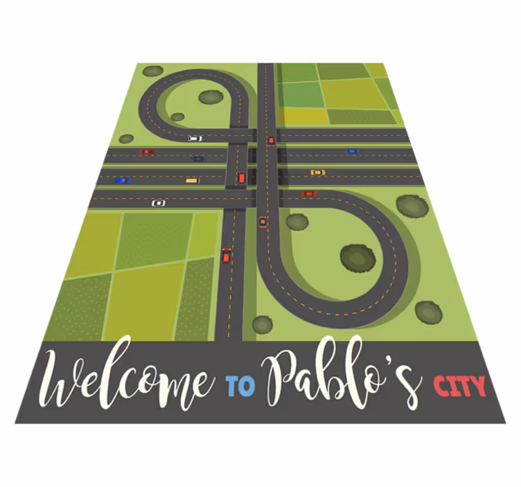 Alfombra vinílica personalizable mapa de juego adaptable - TenVinilo