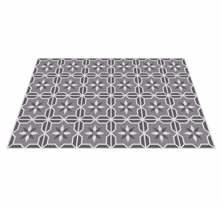 Alfombra vinilo cocina azulejos gris claro - TenVinilo