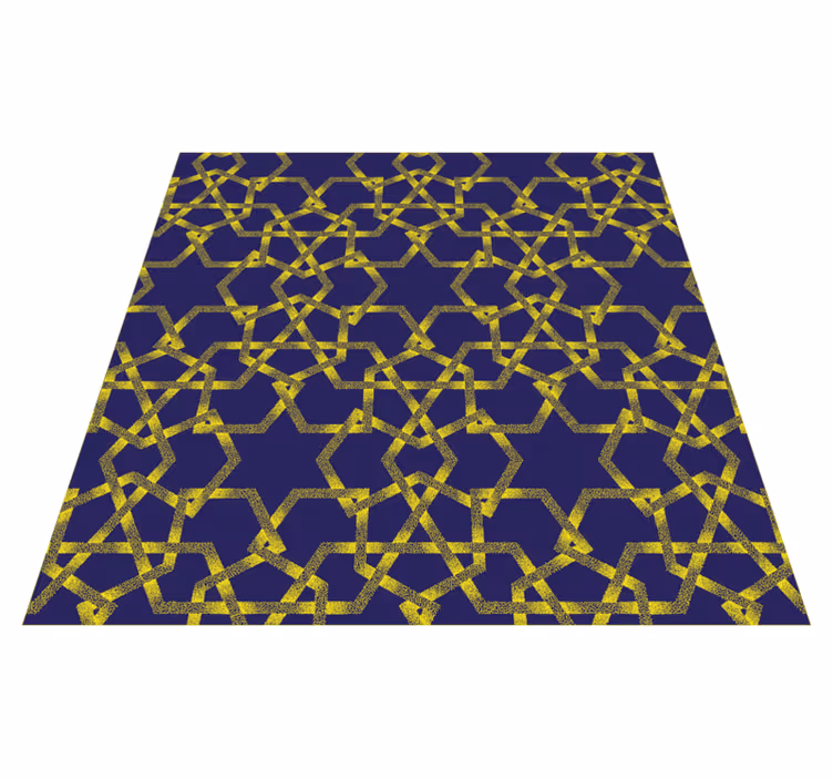 Alfombra vinílica baño acento de baño geométrico - TenVinilo