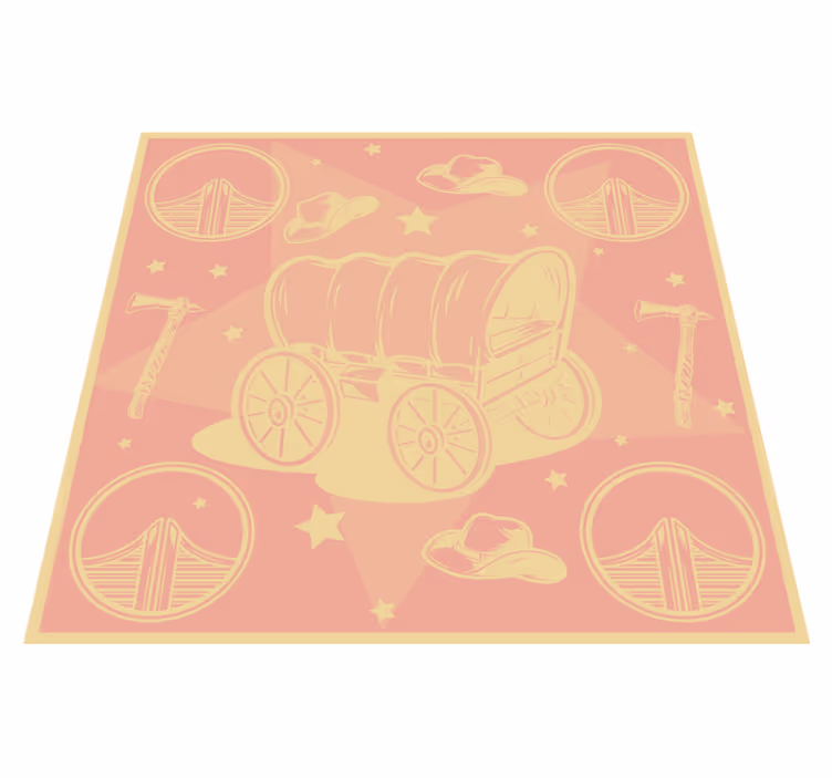 Alfombra vinílica bebé motivos de guardería para bebés - TenVinilo