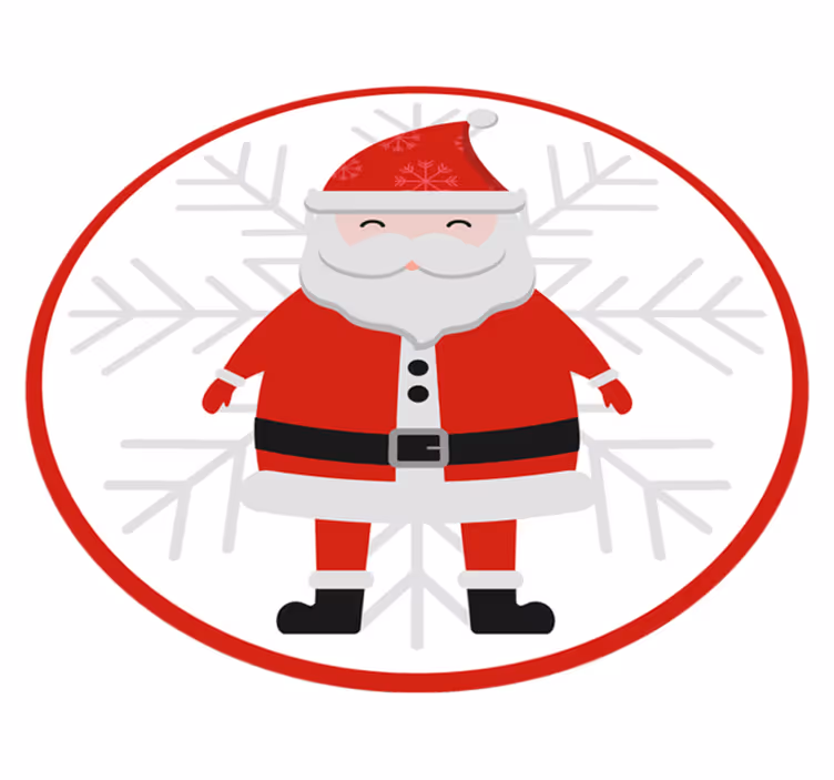 Alfombra vinílica navidad Santa claus y hohoho - TenVinilo