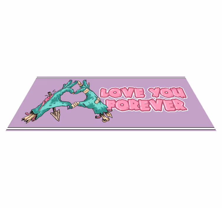 Alfombra vinílica animales cariñosa escena de dinosaurio - TenVinilo