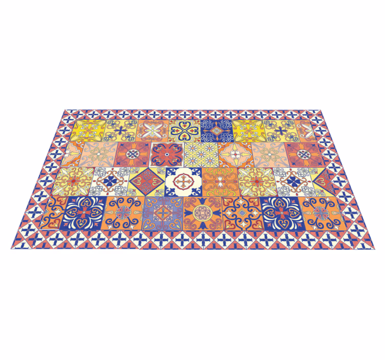 Alfombras vinílica hidráulica azulejos México - TenVinilo