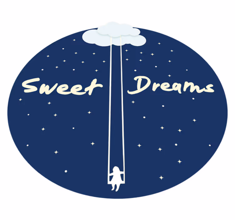 Alfombra vinílica bebé dulces sueños columpio - TenVinilo