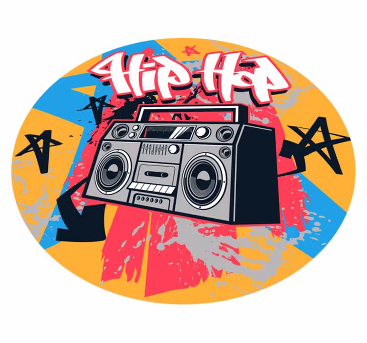 Alfombra vinílica dormitorio Bailarina de hip hop - TenVinilo