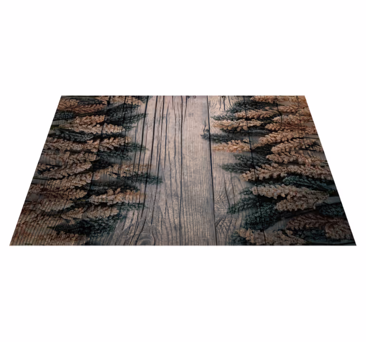 Alfombra vinílica madera con trigo - TenVinilo