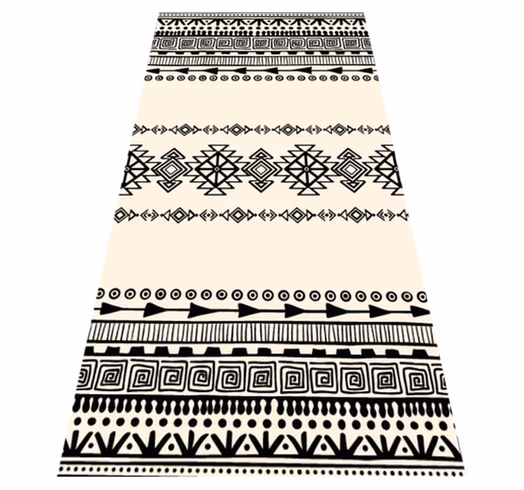 Alfombra de vinilo étnica Forma tribal - TenVinilo