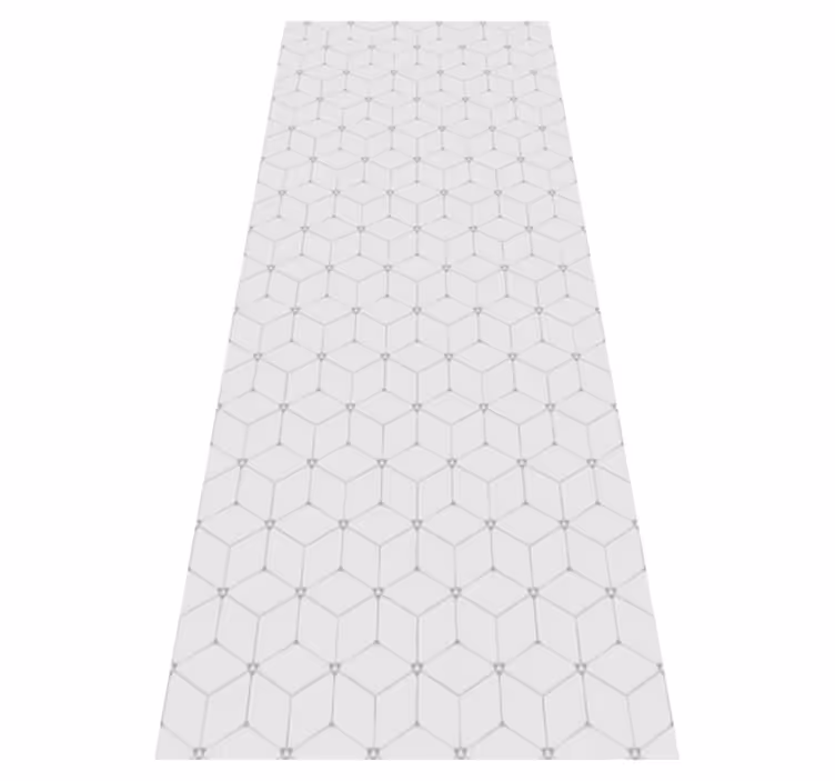 Alfombra vinílica hidráulica patrón de mosaico geométrico - TenVinilo