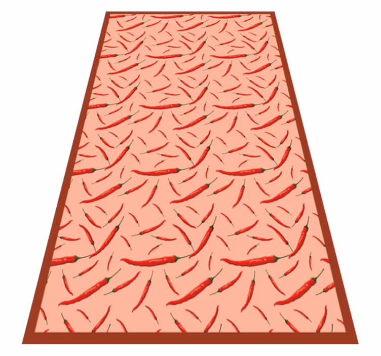 Alfombra vinílica textura madera Chile par de pimientos - TenVinilo