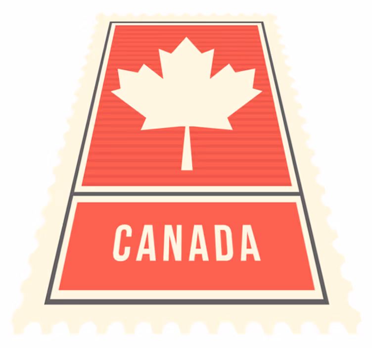 Alfombra vinílica y frase Hoja de arce canada - TenVinilo
