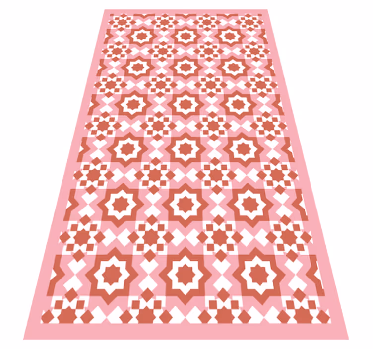 Alfombra hidráulica vinílica color rojo - TenVinilo