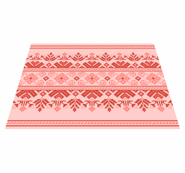 Alfombra vinílica mandala patrón ornamental étnico - TenVinilo