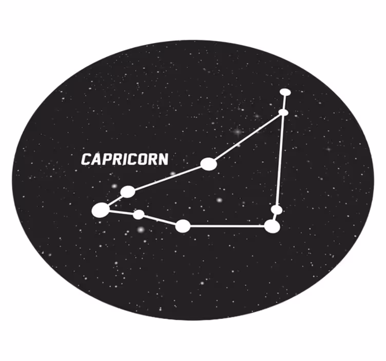 Alfombra vinílica de estrellas constelación de capricornio - TenVinilo