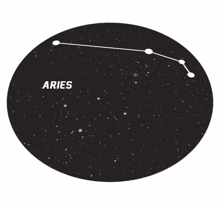 Alfombras vinílicas modernas Signo del zodiaco aries - TenVinilo