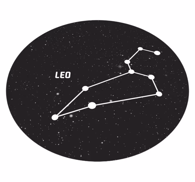 Alfombra vinílica de estrellas constelación astronomía - TenVinilo