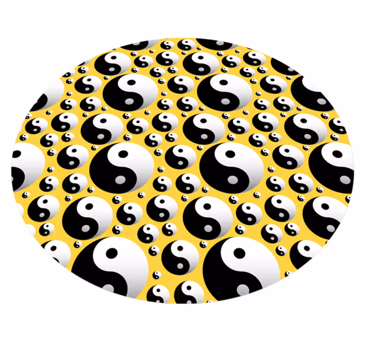 Alfombra vinílica juegos armonía yin yang - TenVinilo