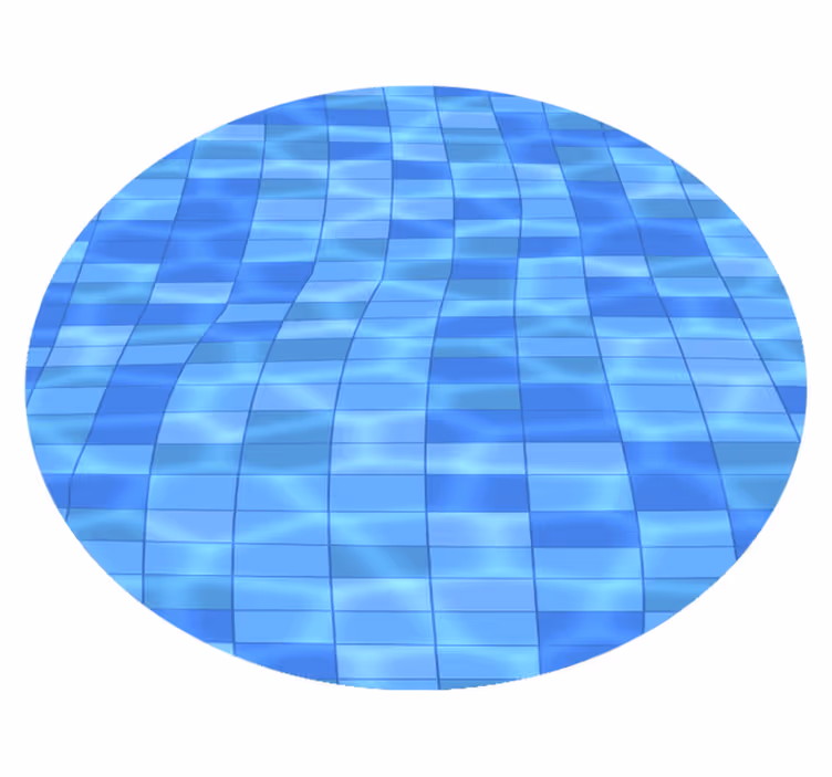Alfombra vinílica hidráulica onda acuática - TenVinilo