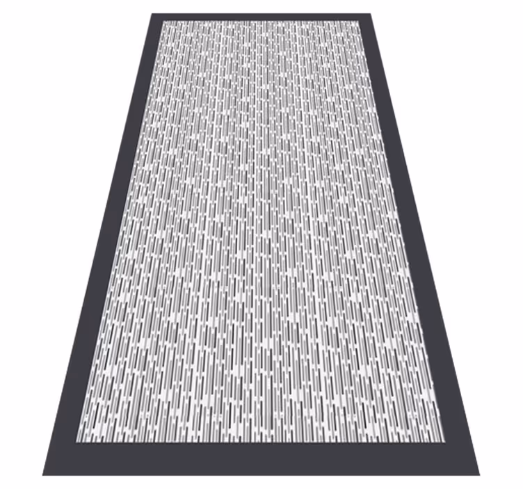 Alfombra vinilo cocina Cuerdas gris oscuro - TenVinilo