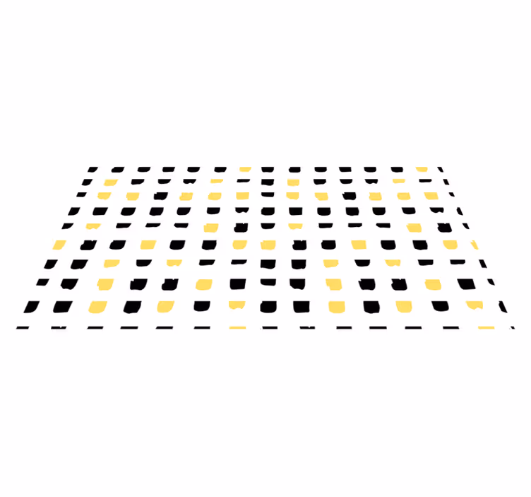 Alfombra vinílica geométrica motivos cuadrados vibrantes - TenVinilo