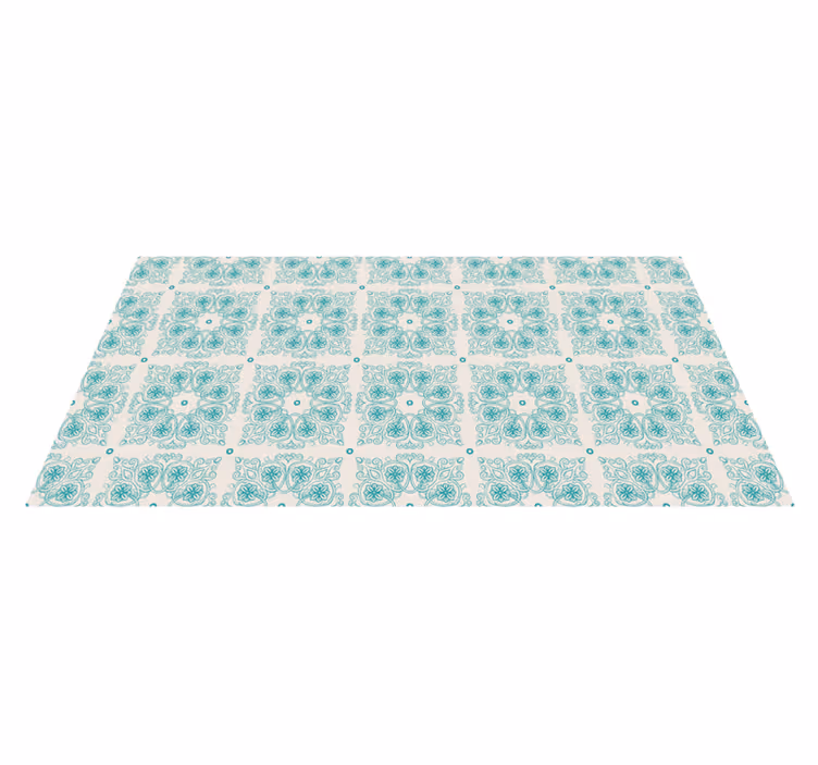 Alfombras de vinilo de azulejos Azulejos turquesas - TenVinilo
