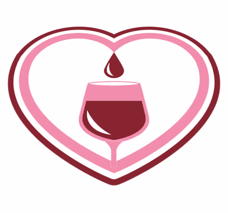 Alfombra vinílica evento emblema del vino romántico - TenVinilo