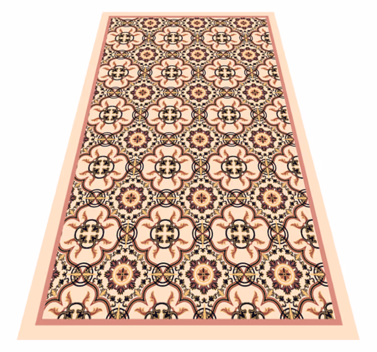 Alfombra vinílica mosaico elegancia inspirada en mosaicos - TenVinilo