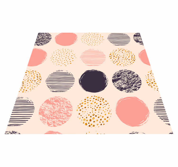 Alfombra de vinilo infantil órbitas de colores - TenVinilo