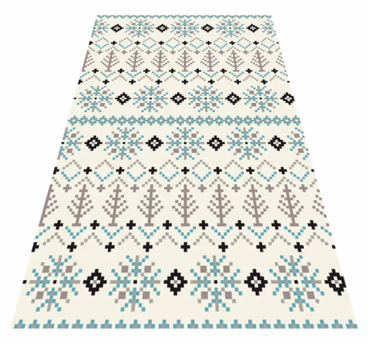 Alfombra vinilo salón nórdica diseño tradicional - TenVinilo