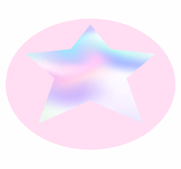 Alfombra vinílica de estrellas gradiente de estrella pastel - TenVinilo