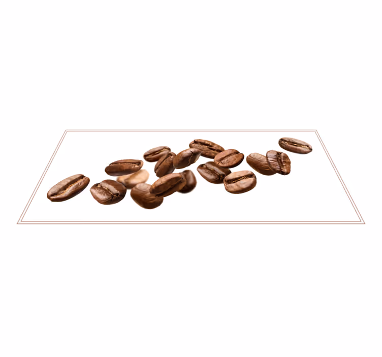 Alfombra vinílica cocina granos de café - TenVinilo