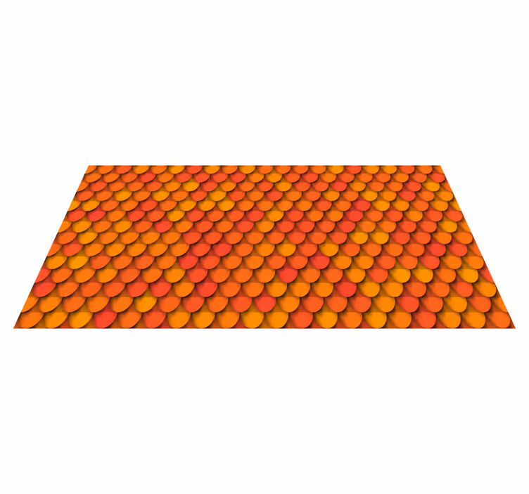 Alfombra vinílica imitación patrón de escamas de otoño - TenVinilo