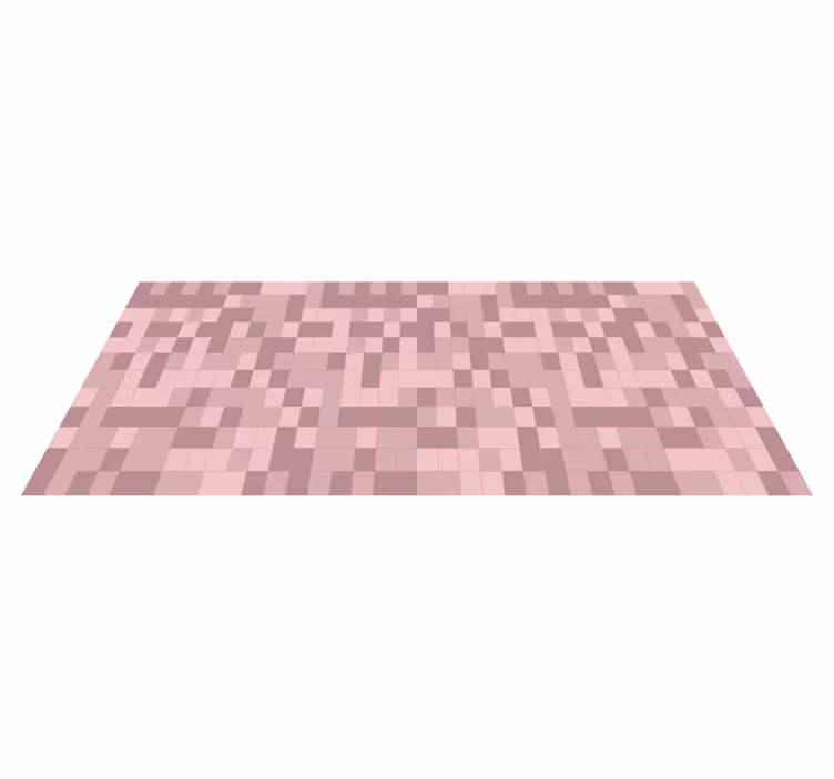 Alfombra vinílica geométrica camuflaje pixelado - TenVinilo