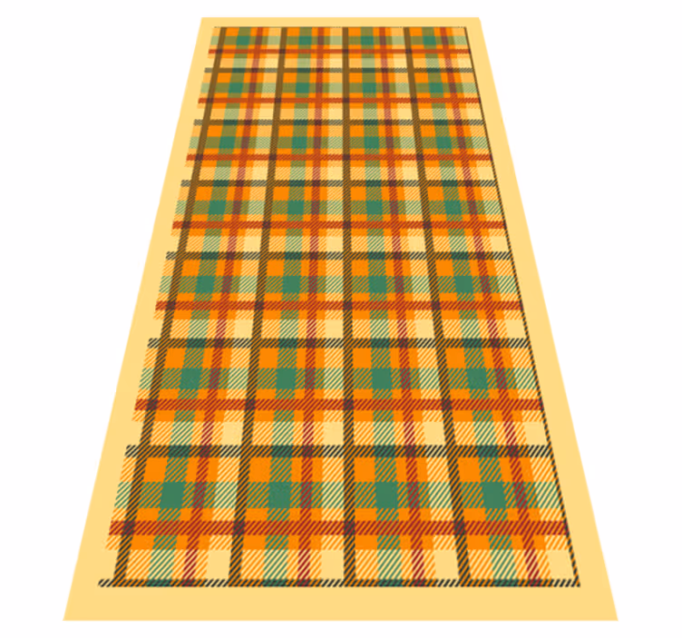 Alfombra vinílica rayas patrón de cuadros escoceses - TenVinilo