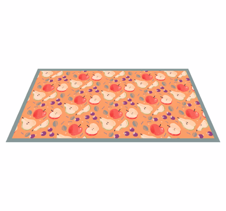 Alfombra vinílica animales erizos encantadores - TenVinilo