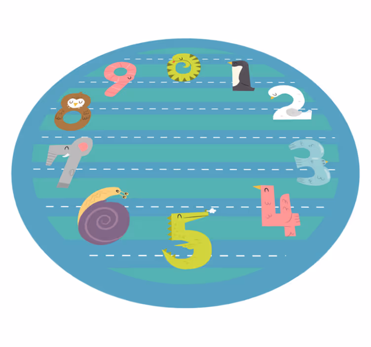 Alfombra vinílica infantil pista circular - TenVinilo