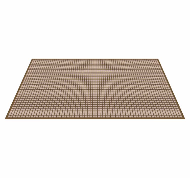 Alfombra vinílica rayas patrón de cuadrícula geométrica - TenVinilo