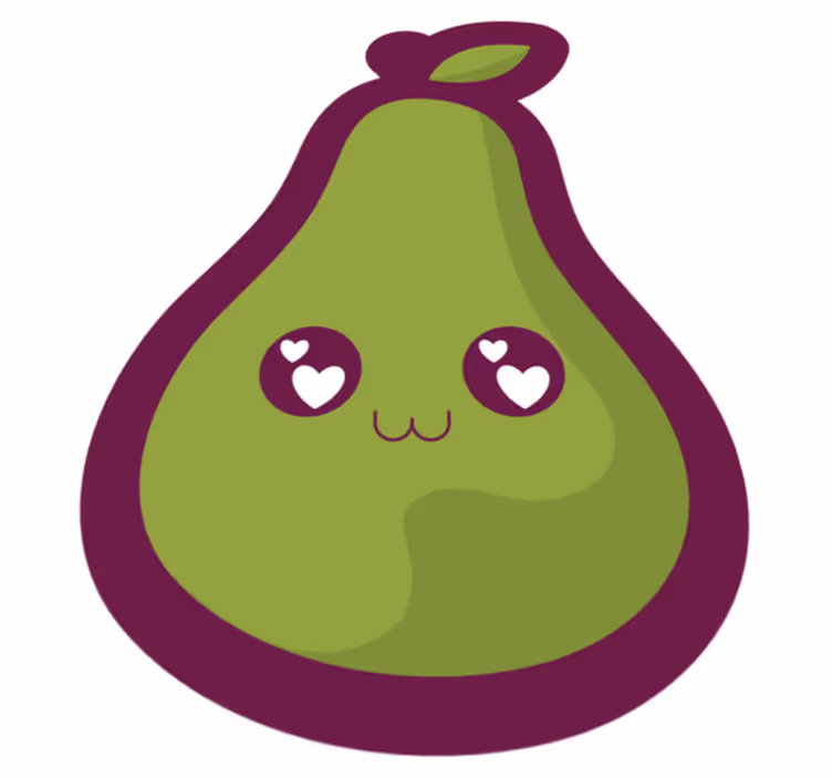 Alfombra vinílica bebé lindo diseño de aguacate - TenVinilo