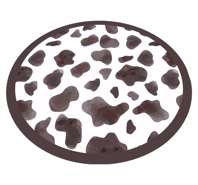 Alfombra vinílica animal print estilo de piel de vaca - TenVinilo