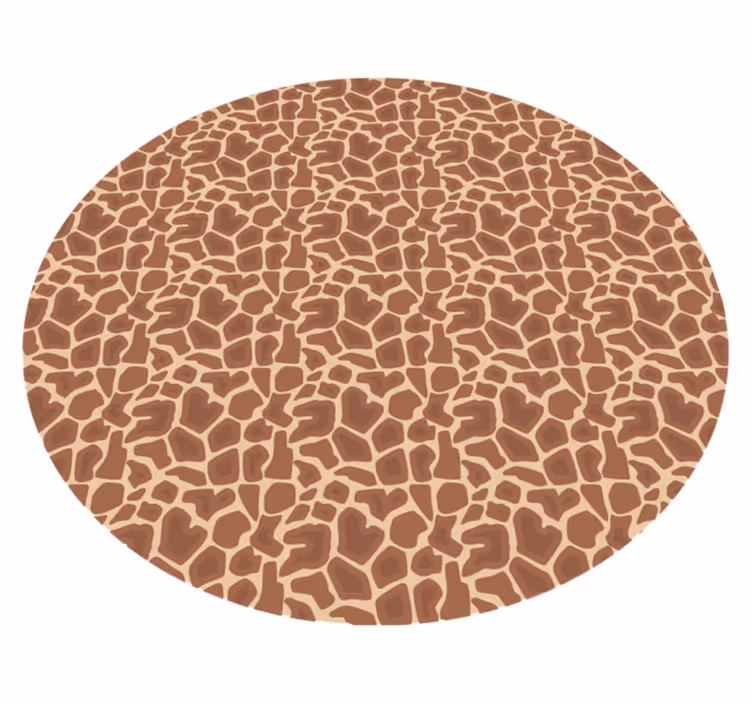 Alfombra vinílica animal print patrón de jirafa - TenVinilo