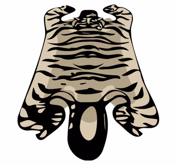 Alfombra vinílica animal print moderna - TenVinilo