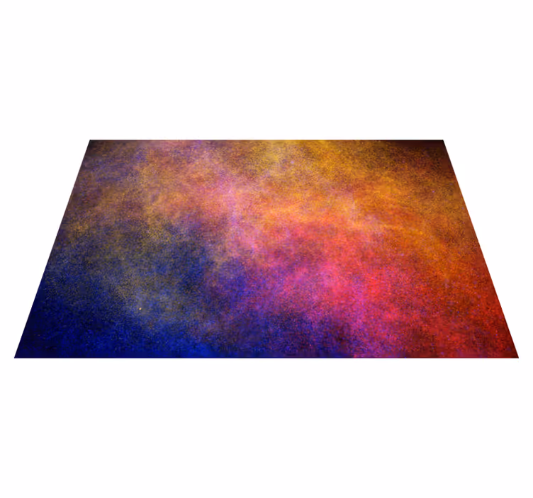 Alfombra vinílica moderna galaxia abstracta - TenVinilo