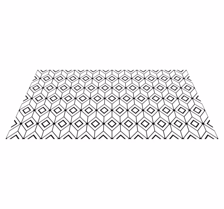 Alfombra vinílica cocina hidráulica geométrica - TenVinilo