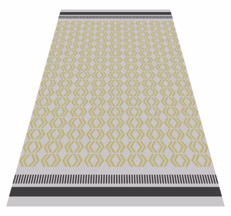 Alfombra vinílica salón diseño de panal - TenVinilo